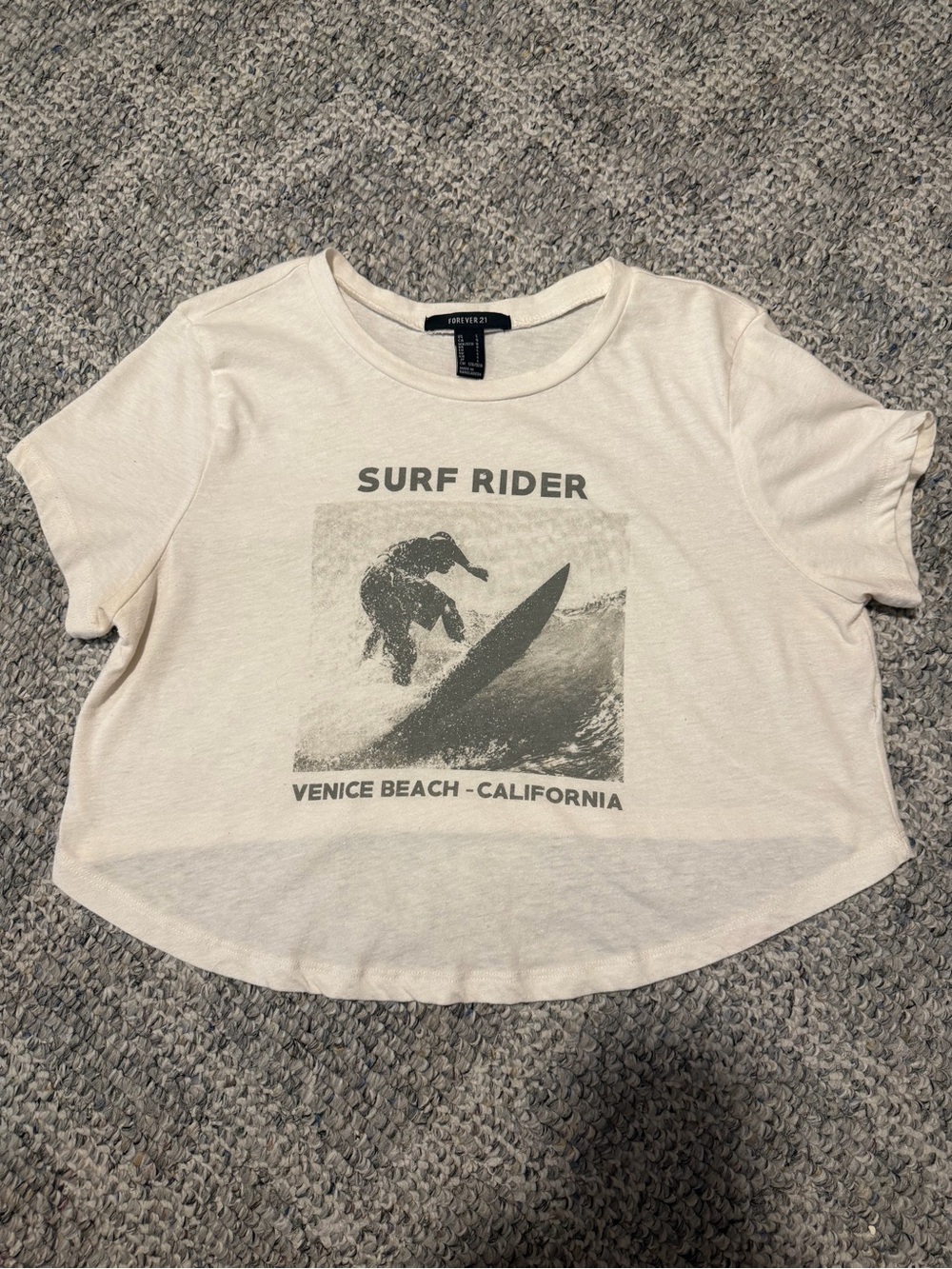 Forever 21 Cropped Graphic Tee
